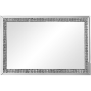 Wandspiegel  Flores | silber | Holzwerkstoff, Glas , Kunststoff | 80 cm | 120 cm | 4 cm |