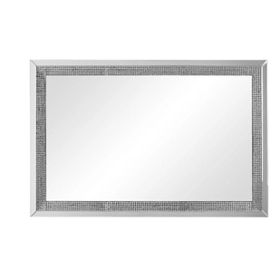 Wandspiegel Flores | silber | Holzwerkstoff,Glas,Kunststoff | 80 cm | 120 cm | cm 4,0 |