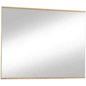 Wandspiegel, Glas, Eiche, massiv, rechteckig, 97x75x2.1 cm, Made in Germany, Garderobe, Garderobenspiegel, Garderobenspiegel