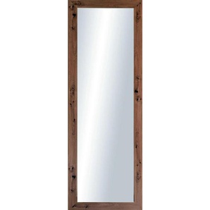 Wandspiegel , Glas , Holzoptik , rechteckig , 60x170x4 cm , Badezimmer, Badezimmerspiegel, Badspiegel