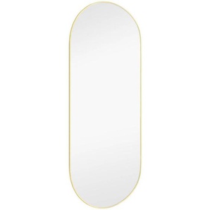 Xxxl Wandspiegel, Glas, oval, 30x70x0.4 cm, senkrecht und waagrecht montierbar, Spiegel, Wandspiegel