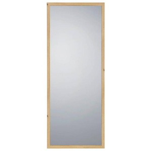Wandspiegel, Eiche Artisan, Glas, rechteckig, 66x166x1.7 cm, senkrecht und waagrecht montierbar, Ganzkörperspiegel, Spiegel, Wandspiegel