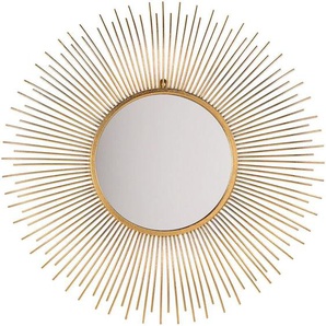 Wandspiegel Gold ø 80 cm Rund Mandala Glamour Modern