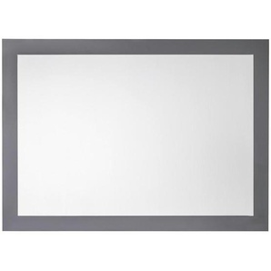 Wandspiegel, Grau Hochglanz, Glas, rechteckig, 83.1x60.4x8 cm, FSC Mix, senkrecht und waagrecht montierbar, Spiegel, Wandspiegel