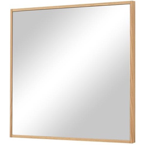 Spiegel - holzfarben - Glas , Aluminium, Holz - 60 cm - 62 cm - 4 cm | Möbel Kraft