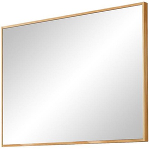 Spiegel - holzfarben - Glas , Aluminium, Holz - 99 cm - 75 cm - 4 cm | Möbel Kraft