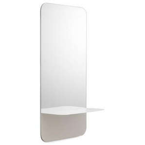 Wandspiegel Horizon   Vertical metall glas weiß / Regal - L 40 x H 80 cm - Normann Copenhagen - Weiß