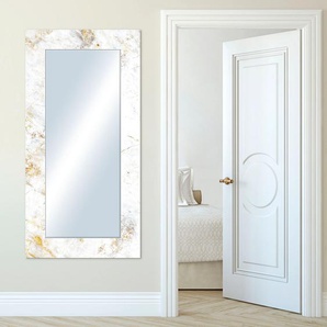 Wandspiegel LEONIQUE Marmor Spiegel Gr. B/H/T: 60,4 cm x 120,4 cm x 1,6 cm, weiß Wandspiegel