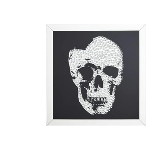 Wandspiegel mit Totenkopf | verspiegelt | Holzwerkstoff,Glas,Acryl | 90 cm | 90 cm | cm 4,4 |