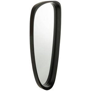 Wandspiegel , Schwarz , Glas , organisch , 79x33x6.8 cm , Badezimmer, Badezimmerspiegel, Badspiegel