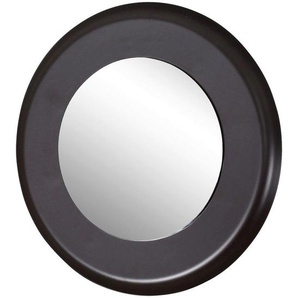 Wandspiegel , Schwarz , Metall, Glas , 4.5 cm , Badezimmer, Badezimmerspiegel, Badspiegel