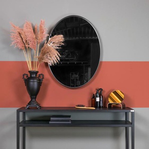 Wandspiegel SPINDER DESIGN Donna Spiegel Gr. B/H/T: 60 cm x 80 cm x 5 cm, schwarz Wandspiegel Metall, Breite 60 cm, ovale Form