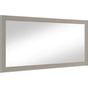 Wandspiegel, Taupe, Glas, rechteckig, 120x60x2 cm, Goldenes M, Made in Germany, DGM-Klimapakt, in verschiedenen Größen erhältlich, waagrecht montierbar, Spiegel, Wandspiegel