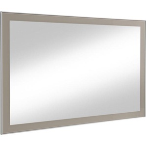 Wandspiegel , Taupe , Glas , rechteckig , 120x77x2 cm , senkrecht und waagrecht montierbar, in verschiedenen Größen erhältlich , Garderobe, Garderobenspiegel, Garderobenspiegel