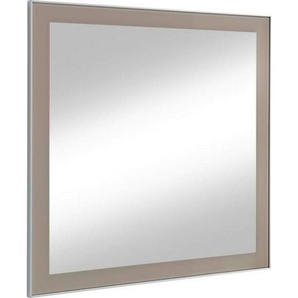 Wandspiegel, Taupe, Glas, rechteckig, 80x77x2 cm, Goldenes M, Made in Germany, DGM-Klimapakt, senkrecht und waagrecht montierbar, Spiegel, Wandspiegel
