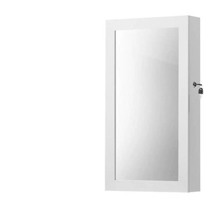 Wandspiegel - weiß - Glas,Holzwerkstoff,Kunststoff - 37,2 cm - 67,3 cm | Möbel Kraft