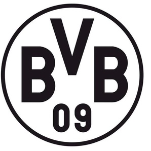 Wandtattoo WALL-ART BVB Borussia Schriftzug mit Logo Wandtattoos Gr. B/H/T: 120 cm x 120 cm x 0,1 cm, -, schwarz Wandtattoos Wandsticker selbstklebend, entfernbar