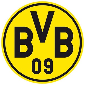 Wandtattoo WALL-ART Fußball Logo Borussia Dortmund Wandtattoos Gr. B/H: 100 cm x 100 cm, Fussball, schwarz (schwarz, gelb) Wandtattoos Fußball selbstklebend, entfernbar