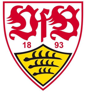 Wandtattoo WALL-ART Fußball VfB Stuttgart Logo Wandtattoos Gr. B/H/T: 90 cm x 100 cm x 0,1 cm, bunt Wandtattoos Wandsticker selbstklebend, entfernbar