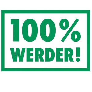 Wandtattoo WALL-ART Werder Bremen 100% Wandtattoos Gr. B/H/T: 120 cm x 83 cm x 0,1 cm, -, grün Wandtattoos Wandsticker selbstklebend, entfernbar
