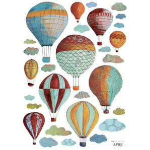 Wandtattoo, Wandsticker, Wolken und Ballons, von Lilipinso