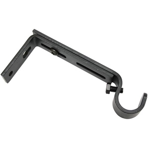 Wandträger Memphis ausziehbar für Ø 16 mm Schwarz-Matt