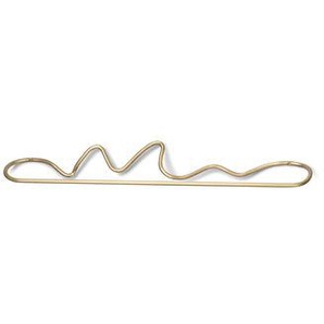 Wandtuchhalter Curvature gold metall / L 66 cm - Messing - Ferm Living - Metall