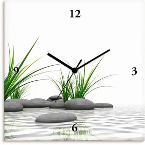 Wanduhr ARTLAND 3 D Steine Wanduhren Gr. B/H/T: 30 cm x 30 cm x 1,7 cm, Funkuhr, weiß Wanduhren wahlweise mit Quarz- oder Funhuhrwerk, lautlos ohne Tickgeräusche