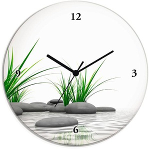 Wanduhr ARTLAND 3 D Steine Wanduhren Gr. T: 1,8 cm, Funkuhr, weiß Wanduhren wahlweise mit Quarz- oder Funhuhrwerk, lautlos ohne Tickgeräusche