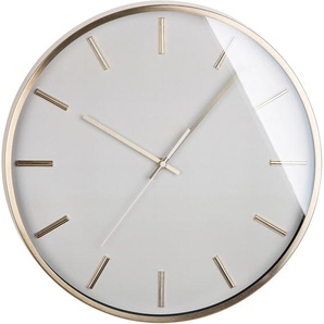 Wanduhr CASABLANCA BY GILDE Wanduhr Chic Wanduhren Gr. B/H/T: 40 cm x 40 cm x 5 cm, beige (champagnerfarben, weiß) Wanduhren