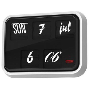 Wanduhr Font Clock glas schwarz mit Kalenderfunktion - Established & Sons - Schwarz