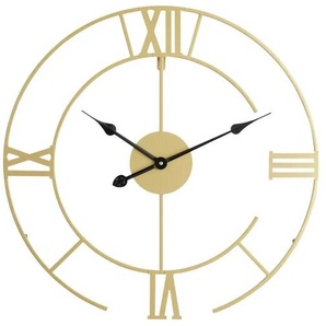 Wanduhr - gold - Metall - 60 cm - 60 cm - cm 3,5 | Möbel Kraft