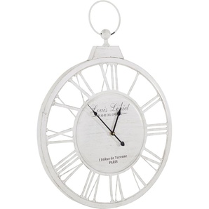 Wanduhr HOME AFFAIRE Leonique Wanduhren Gr. B/H: 5 cm x 79 cm, weiß Wanduhren römische Ziffern, 58 cm