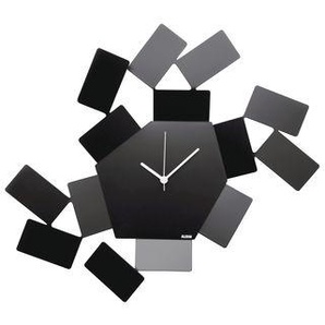 Wanduhr La Stanza dello Scirocco metall schwarz / L 46 cm x H 33,5 cm - Alessi - Schwarz
