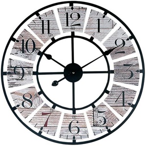 Wanduhr WT 1611 Holz-/Alugehäuse Ø 58cm Grau