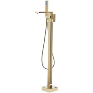 Armatur Bodenarmatur kantig Freistehend Messing Kunststoff Gold Elegant Stilvoll Futuristisch Ästhetisch Dauerhaft