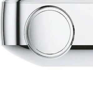 Wannenarmatur GROHE Grohtherm SmartControl Armaturen Gr. B/H/T: 30,6 cm x 8,2 cm x 13,5 cm, Thermostat-Wannenbatterie, grau (chromfarben) Wannenarmaturen mit Wassersparfunktion