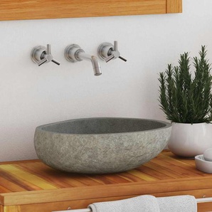 Waschbecken Flussstein Oval (29-38)x(24-31) cm