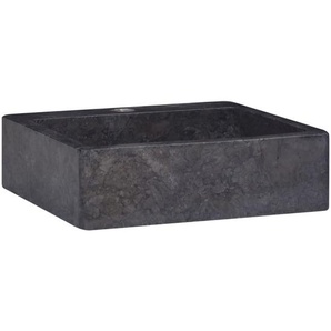 Waschbecken Schwarz 40x40x12 cm Marmor