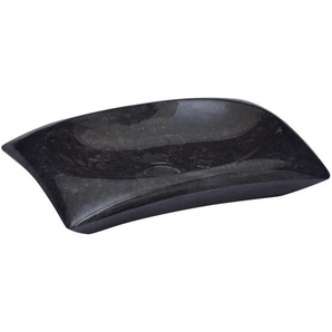 Waschbecken Schwarz 50x35x10 cm Marmor