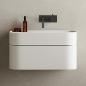 Waschbecken Yuno CA 55 Copenhagen Bath weiß matt, Designer Yuno Design, 30x55x41 cm