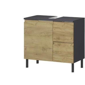 Waschbeckenunterschnrank - holzfarben - Materialmix - 60 cm - 56 cm - cm 34,0 | Möbel Kraft