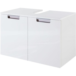 Waschbeckenunterschrank - weiß - Materialmix - 65 cm - 46,5 cm - 35 cm | Möbel Kraft