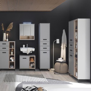 Waschbeckenunterschrank 65 x 61 x 38cm Grau