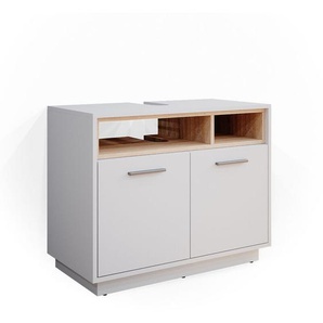 Waschbeckenunterschrank Beatrice, Weiß, 80 x 64 cm, Vicco