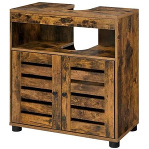 Waschbeckenunterschrank - braun - Materialmix - 60 cm - 63 cm | Möbel Kraft