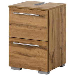 Waschbeckenunterschrank Carlos 40cm Braun/Eiche Landhaus Dekor