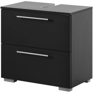 Waschbeckenunterschrank Carlos 60cm Schwarz/Anthrazit