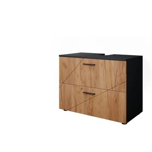 Waschbeckenunterschrank   ¦ holzfarben ¦ Maße (cm): B: 80 H: 58,6