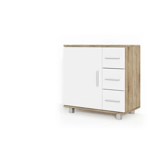 Waschbeckenunterschrank - holzfarben - Materialmix - 60 cm - 60,8 cm | Möbel Kraft